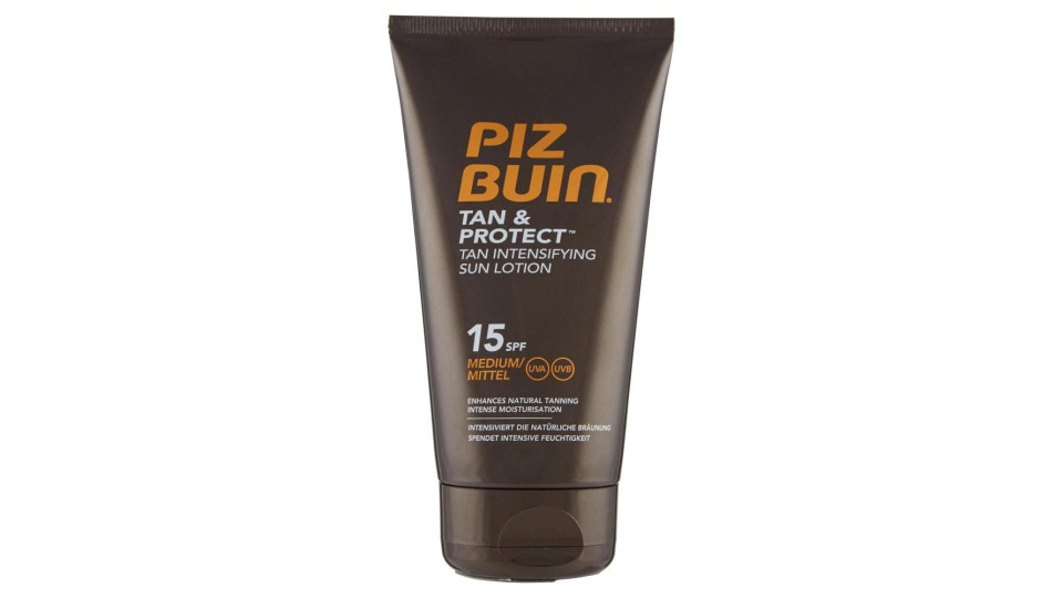 Piz Buin Lozione Solare Intensificatrice Dell'abbronzatura Tan & Protect 15 Spf Prot. Media 150ml