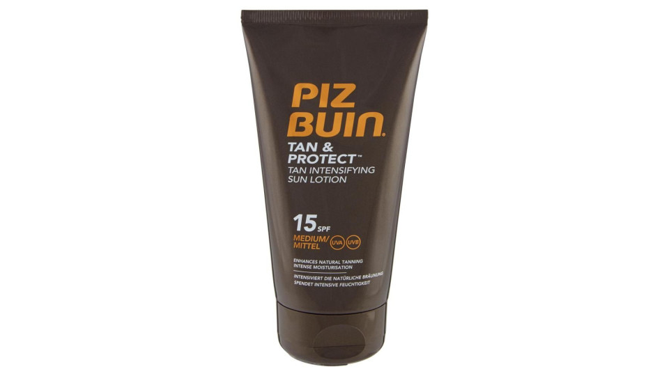 Piz Buin Lozione Solare Intensificatrice Dell'abbronzatura Tan & Protect 15 Spf Prot. Media 150ml