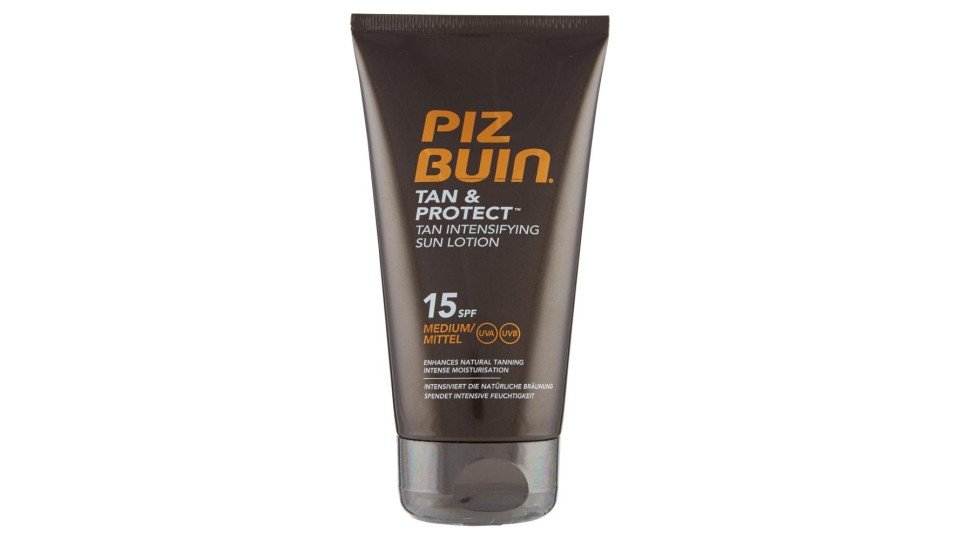Piz Buin Lozione Solare Intensificatrice Dell'abbronzatura Tan & Protect 15 Spf Prot. Media 150ml
