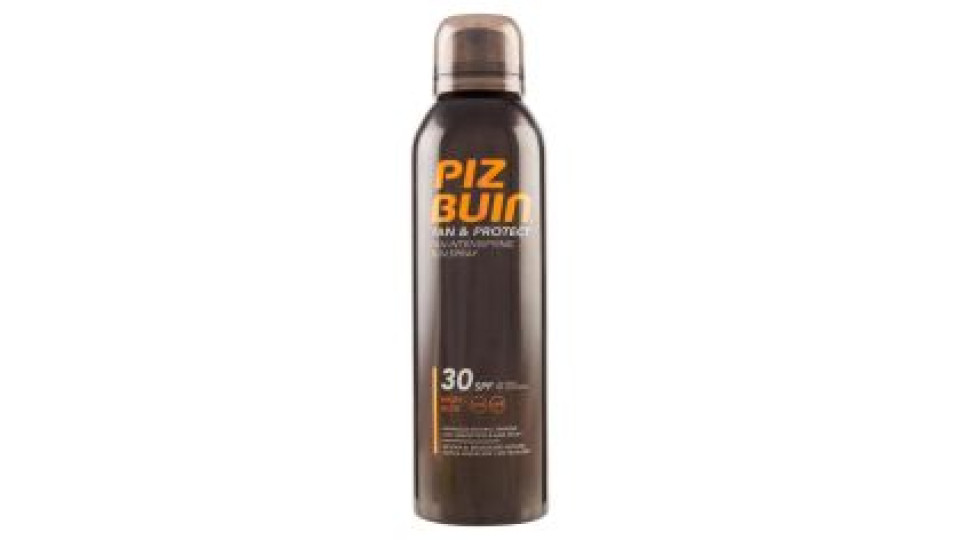 Piz Buin Spray Solare Intensificatore Dell'abbronzatura Tan & Protect, Protezione Alta 30 Spf, 150ml
