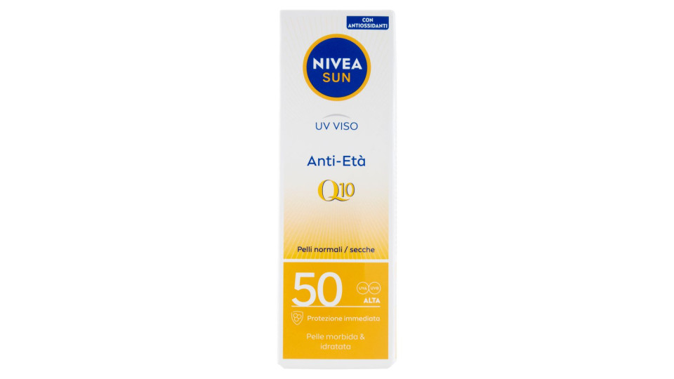 Nivea Sun Uv Viso Anti-età Q10 Pelli Normali/secche 50 Alta 50 Ml