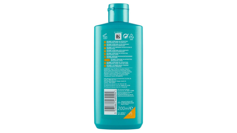 Piz Buin Latte Idratante Doposole Intensificatore Di Abbronzatura, 200ml