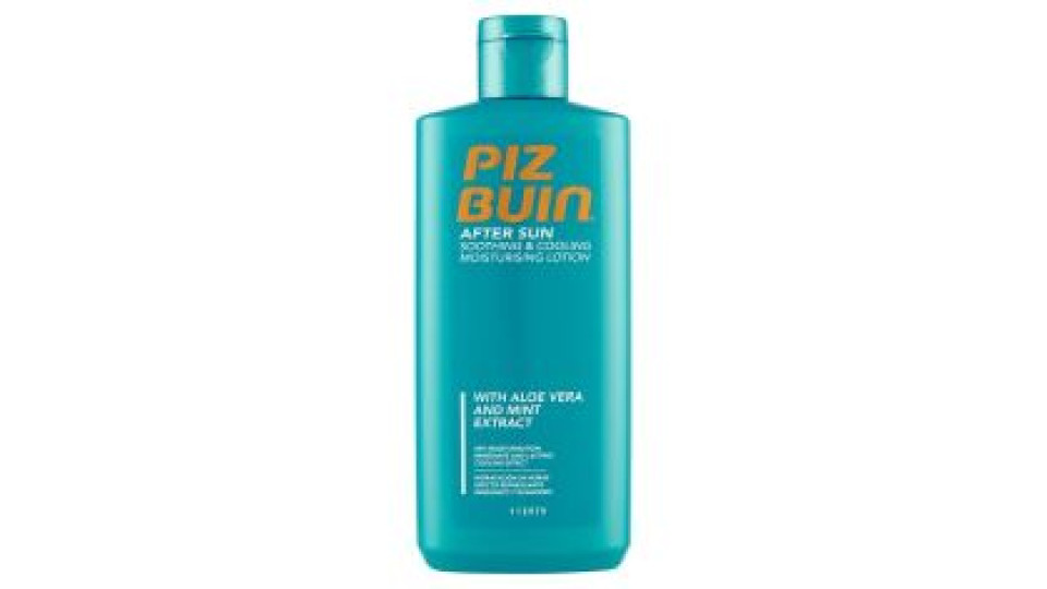 Piz Buin Latte Doposole Idratante Lenitivo E Rinfrescante,con Aloe Vera, Assorbimento Rapido, 200ml