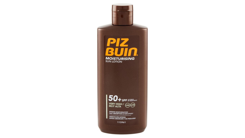 Piz Buin Lozione Solare, 50+ Spf, Protezione Molto Alta, 200ml