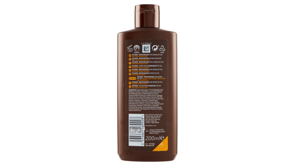 Piz Buin Lozione Solare, 50+ Spf, Protezione Molto Alta, 200ml