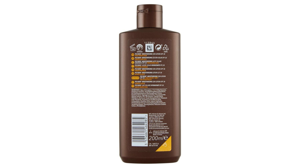 Piz Buin Lozione Solare Idratante, 30 Spf, Protezione Alta, 200ml