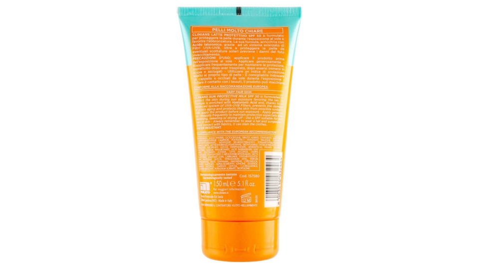 Clinians Bellezza Solare Latte Protettivo Anti Age Spf 50 Alta Uva + Uvb 150 Ml