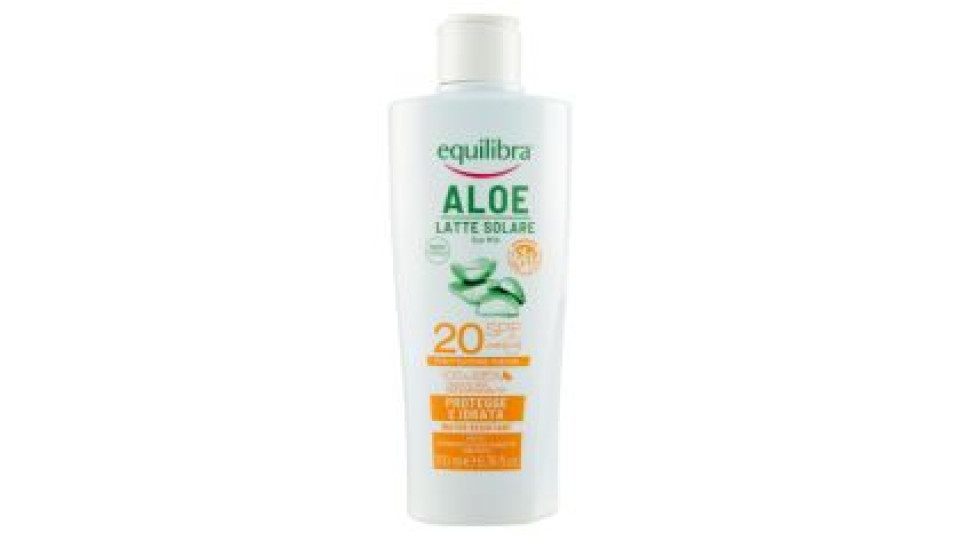 Equilibra Aloe Latte Solare 20 Spf Protezione Media 200 Ml