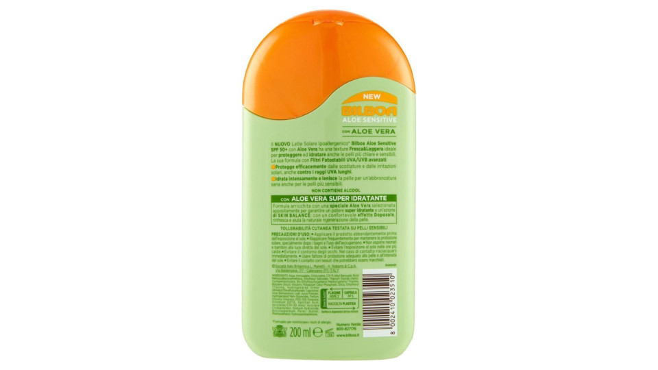Lat.so.bilboa Aloe Spf50+200ml