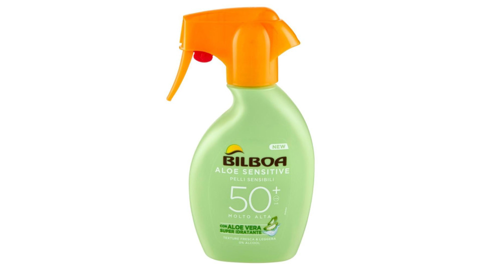Bilboa Aloe Sensitive Pelli Sensibili 50 Molto Alta 250 Ml