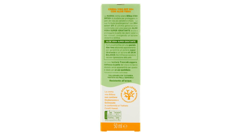Bilboa Viso 50 Molto Alta Con Aloe Vera 50 Ml