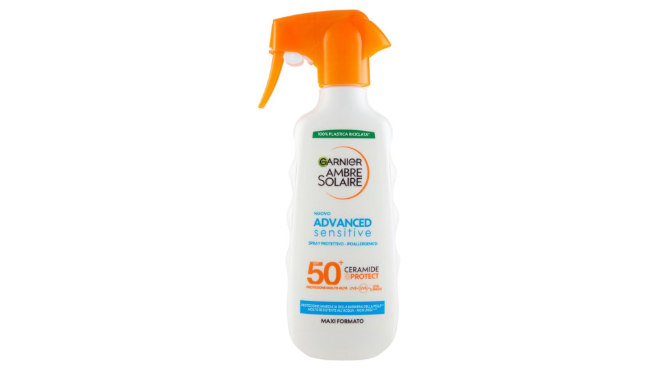 Garnier Ambre Solaire Advanced Sensitive Spray Protettivo Ceramide Protect Spf50+ 270 Ml