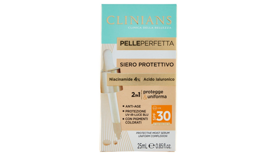 Clinians Pelle Perfetta Siero Protettivo Spf30 25 Ml