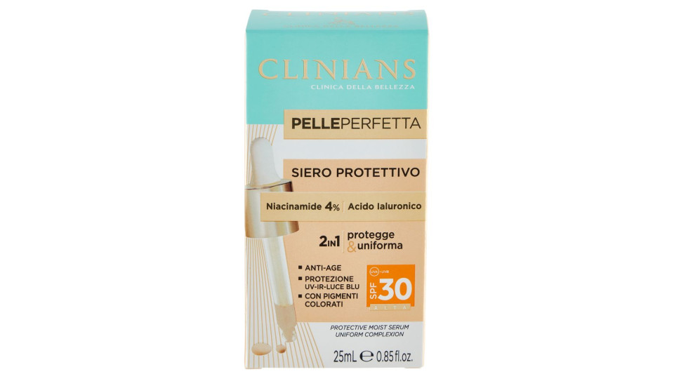 Clinians Pelle Perfetta Siero Protettivo Spf30 25 Ml