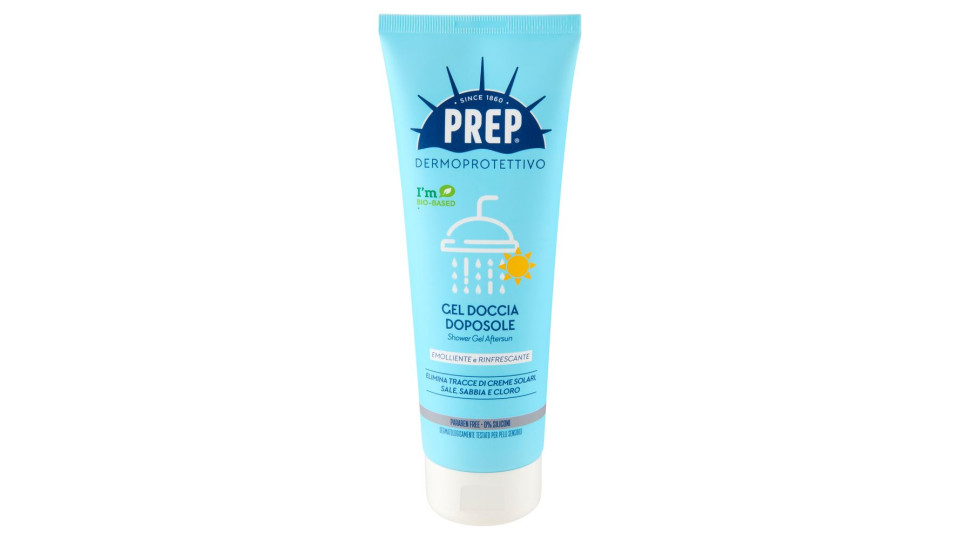 Prep Dermoprotettivo Gel Doccia Doposole Emolliente E Rinfrescante 250 Ml