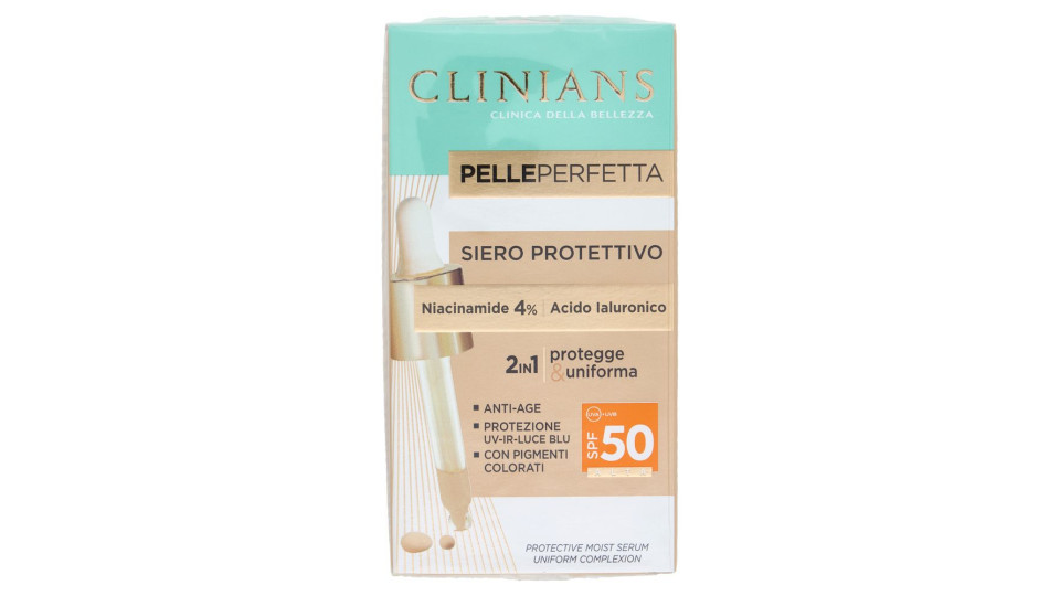 Clinians Pelle Perfetta Siero Protettivo Spf50 Alta 25 Ml