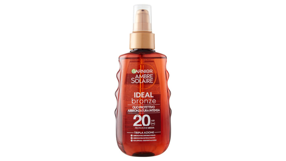 Garnier Ambre Solaire Ideal Bronze Olio Protettivo Spf20 150 Ml