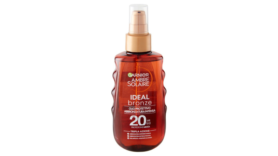 Garnier Ambre Solaire Ideal Bronze Olio Protettivo Spf20 150 Ml