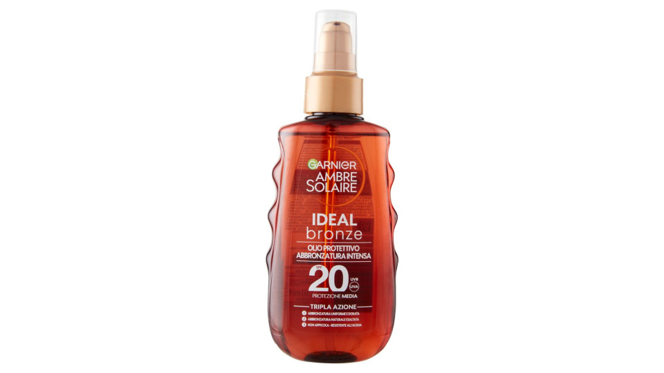 Garnier Ambre Solaire Ideal Bronze Olio Protettivo Spf20 150 Ml