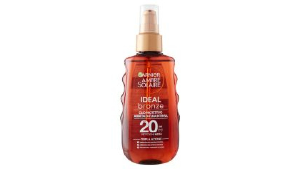 Garnier Ambre Solaire Ideal Bronze Olio Protettivo Spf20 150 Ml