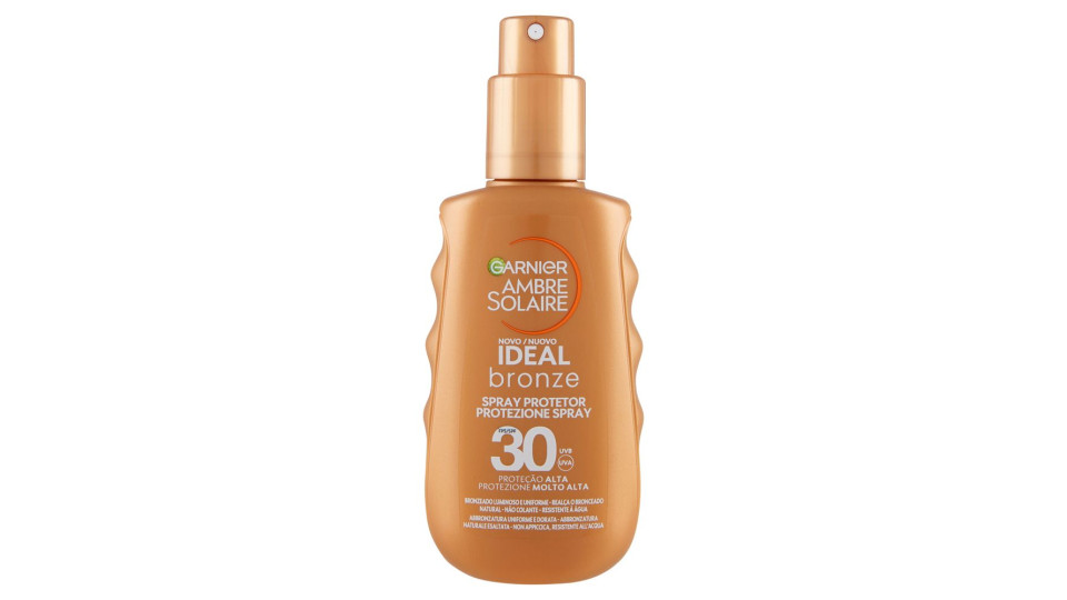 Garnier Ambre Solaire Ideal Bronze Spray Protettivo Spf30 150 Ml