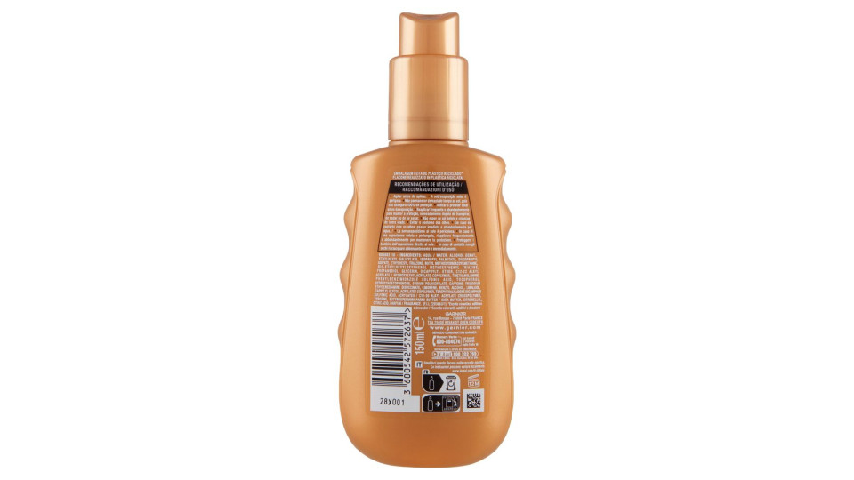 Garnier Ambre Solaire Ideal Bronze Spray Protettivo Spf30 150 Ml