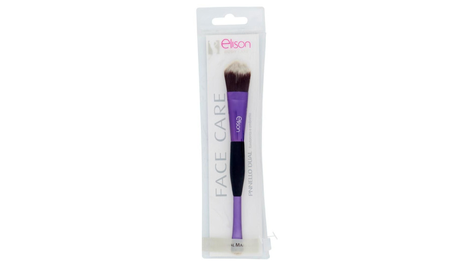 Elison Body Care Professional Make Up Pennello Dual Fondotinta E Ombretto