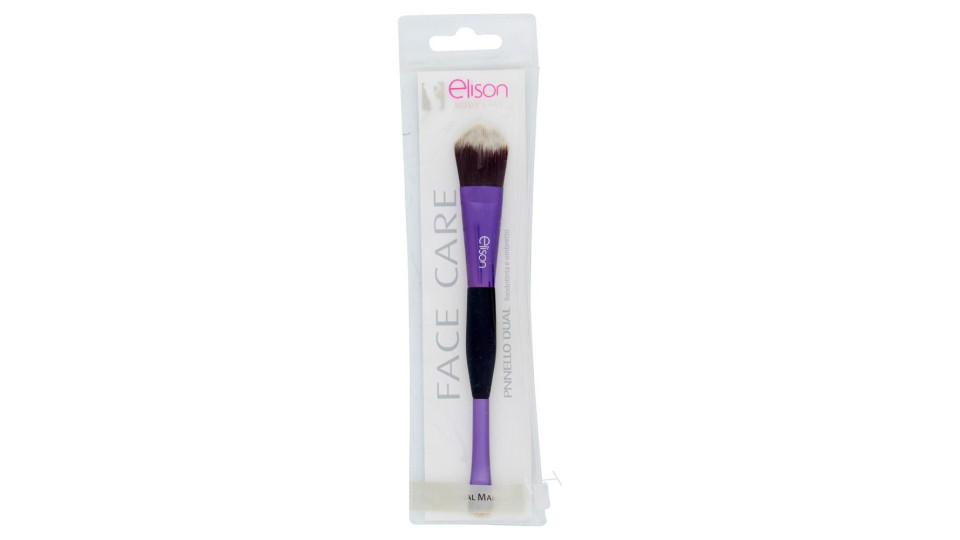 Elison Body Care Professional Make Up Pennello Dual Fondotinta E Ombretto