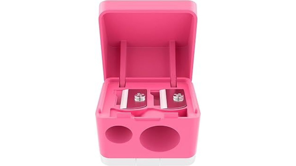 Catrice Temperamatite Doppio Per Matite Standard E Jumbo Con Coperchio Ermetico Rosa