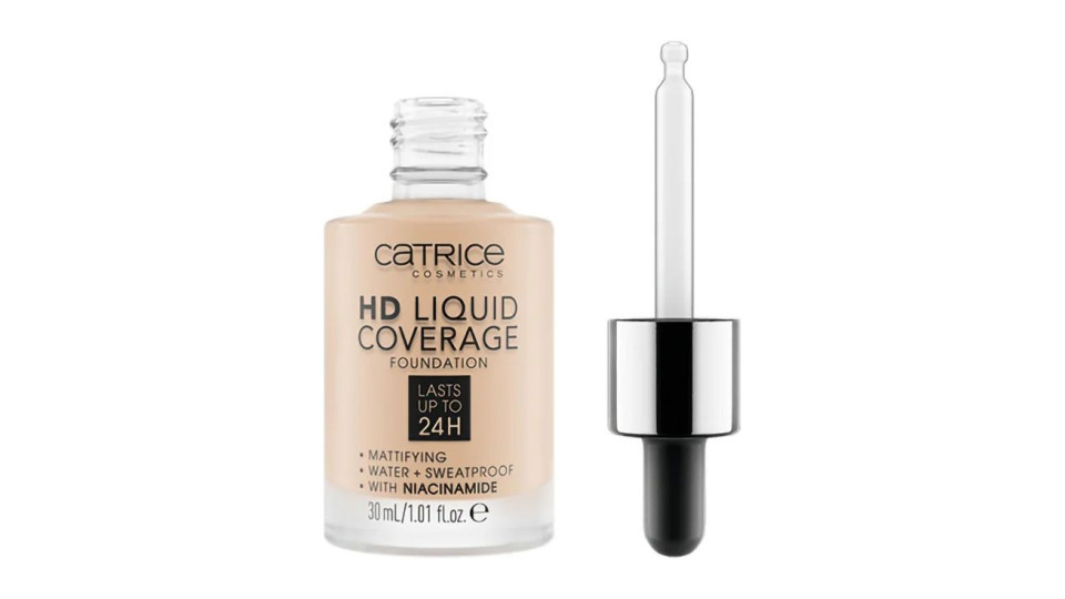Catrice Fondotinta Liquido Alta Coprenza 010 Beige Chiaro Opaco 24h 30ml Vegan