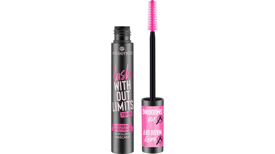 Essence Mascara Tubing Senza Limiti 04 Nero Spazzola Elastomerica Smudge-proof