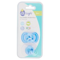 Neo Baby Light Succhietto Anatomico In Silicone Azzurro 6m+ 2 Pz