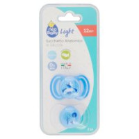 Neo Baby Light Succhietto Anatomico In Silicone Azzurro 12m+ 2 Pz