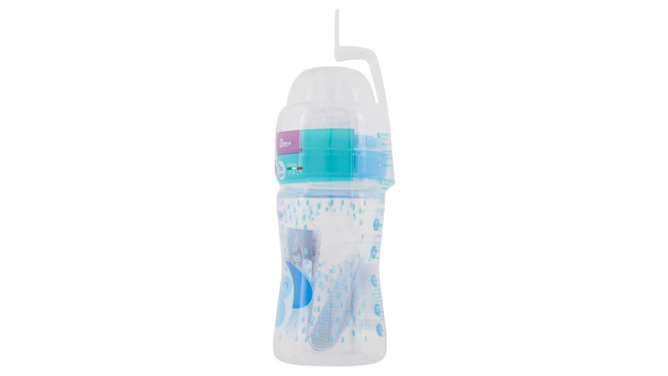 Neo Baby Biberon Plastica Azzurro Collo Largo 150ml 0m+