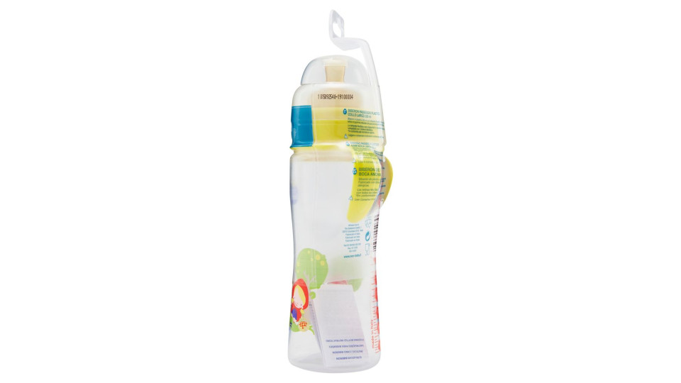 Neo Baby Biberon Passeggio Plastica Collo Largo Caucciù 330ml 4m+