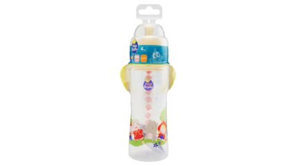 Neo Baby Biberon Passeggio Plastica Collo Largo Caucciù 330ml 4m+