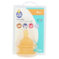 Neo Baby Tettarella In Caucciù Naturale Flusso Veloce 4m+ 2 Pz