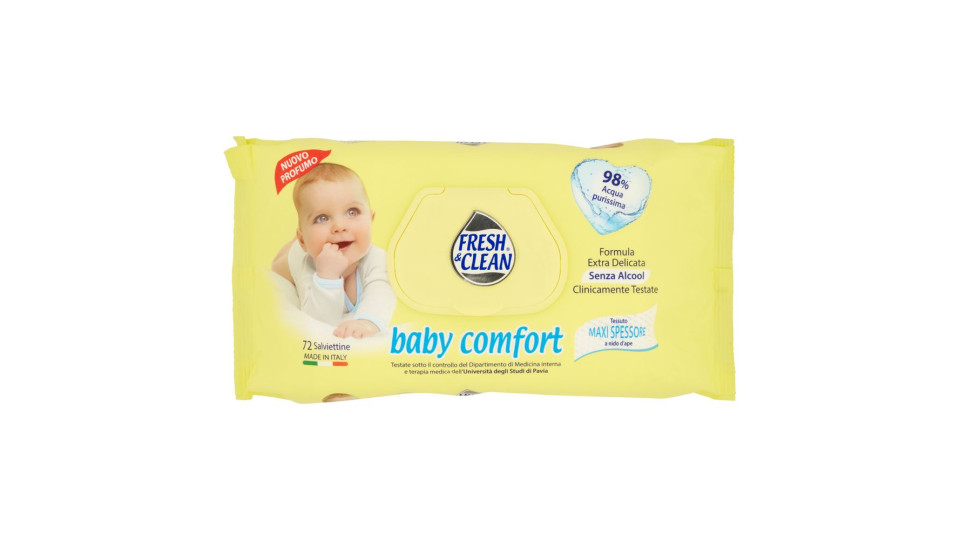 Fresh & Clean Baby Comfort Salviettine 72 Pz