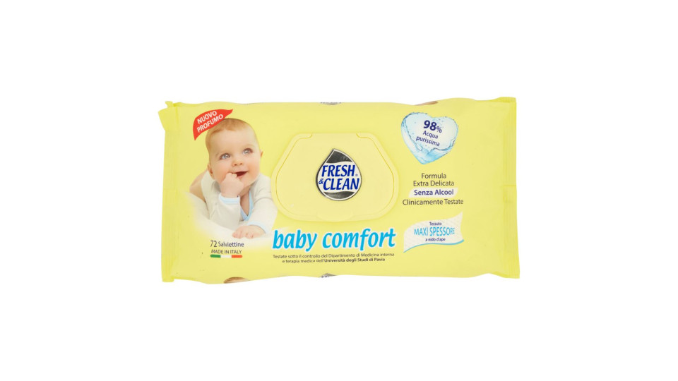 Fresh & Clean Baby Comfort Salviettine 72 Pz