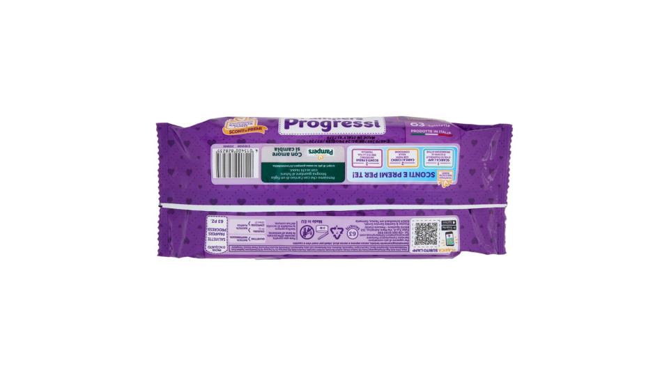 Pampers Progressi Salviette 63 Pz