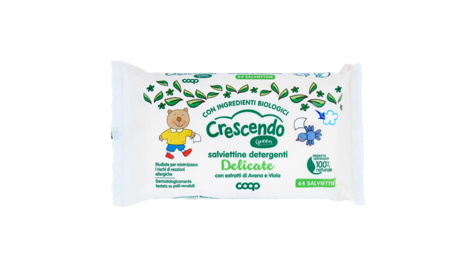 Salviettine Detergenti Delicate 64 Pz