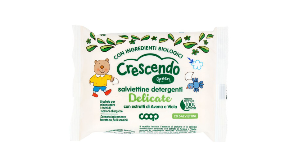 Salviettine Detergenti Delicate Green 20 Pz