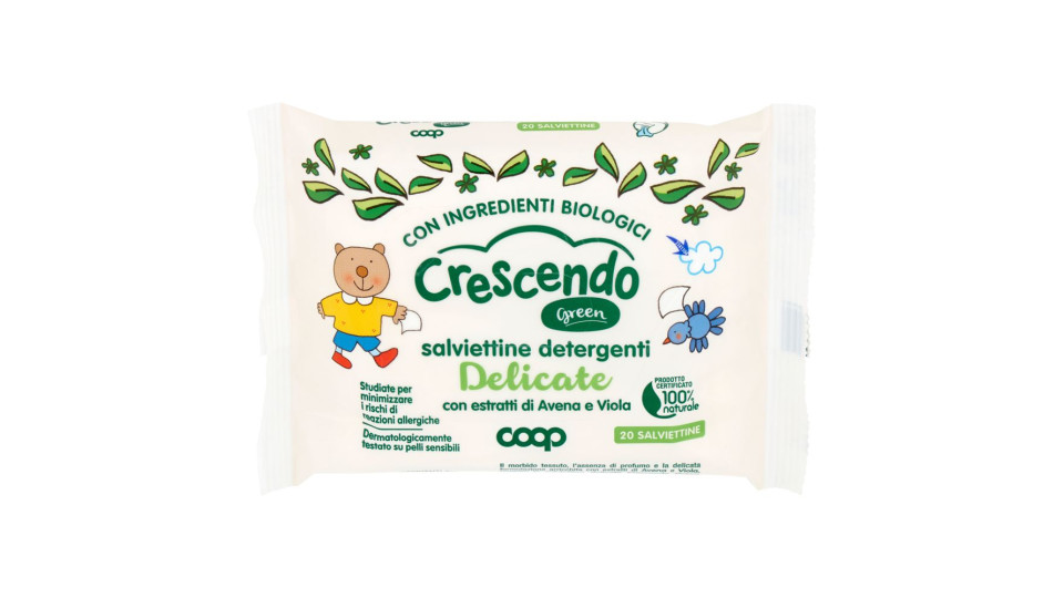 Salviettine Detergenti Delicate Green 20 Pz