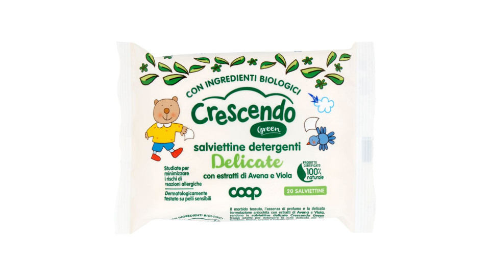 Salviettine Detergenti Delicate Green 20 Pz