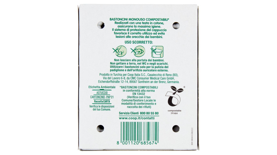 Everyday Bastoncini Monouso 60 Pz