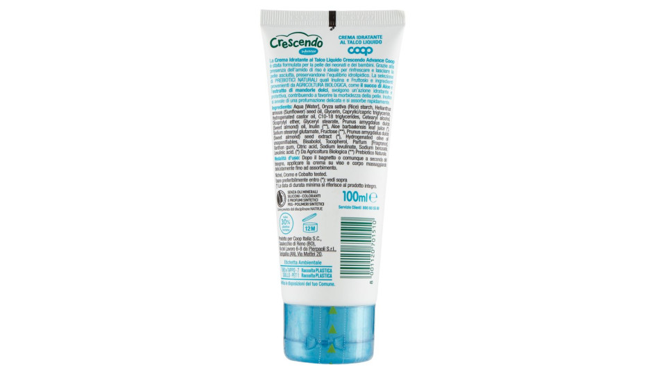 Crema Idratante Al Talco Liquido Advance 100 Ml