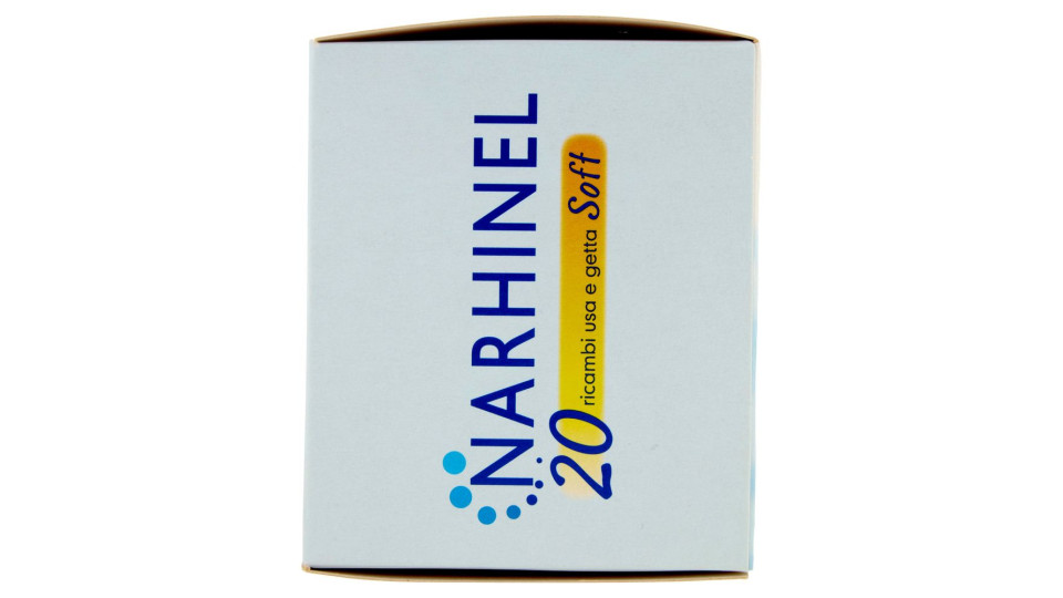 Narhinel Ricambi Usa E Getta Soft Aspiratore Nasale Deterge Naso Bambino E Rimuove Muco 20 Pz