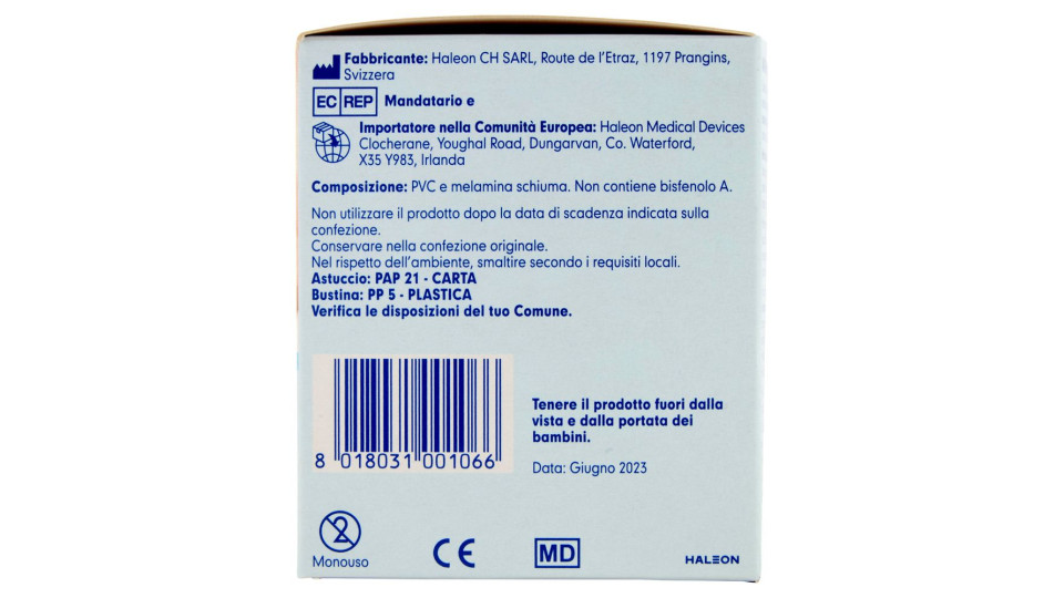 Narhinel Ricambi Usa E Getta Soft Aspiratore Nasale Deterge Naso Bambino E Rimuove Muco 20 Pz