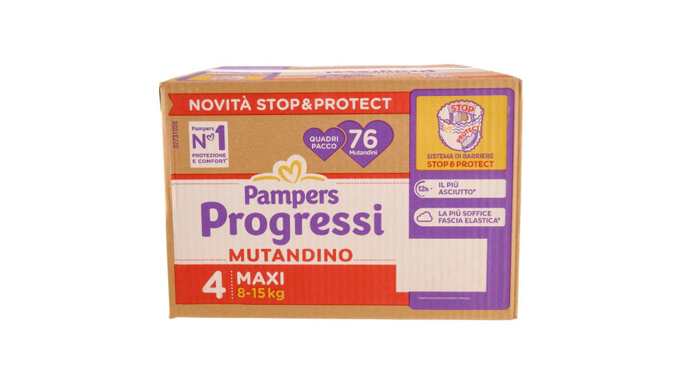 Pampers Progressi Mutandino Maxi 76 Pz