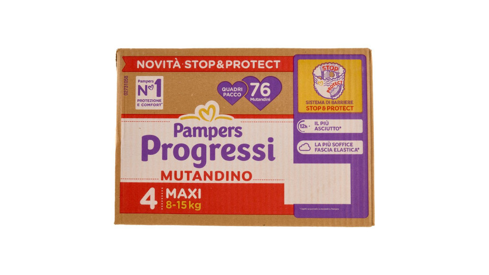 Pampers Progressi Mutandino Maxi 76 Pz